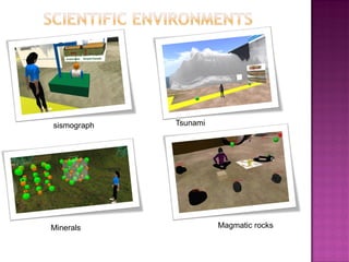 sismograph 
Tsunami 
Magmatic rocks 
Minerals  