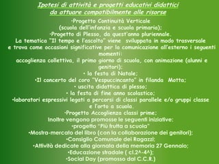 Presentazione scuola vespucci