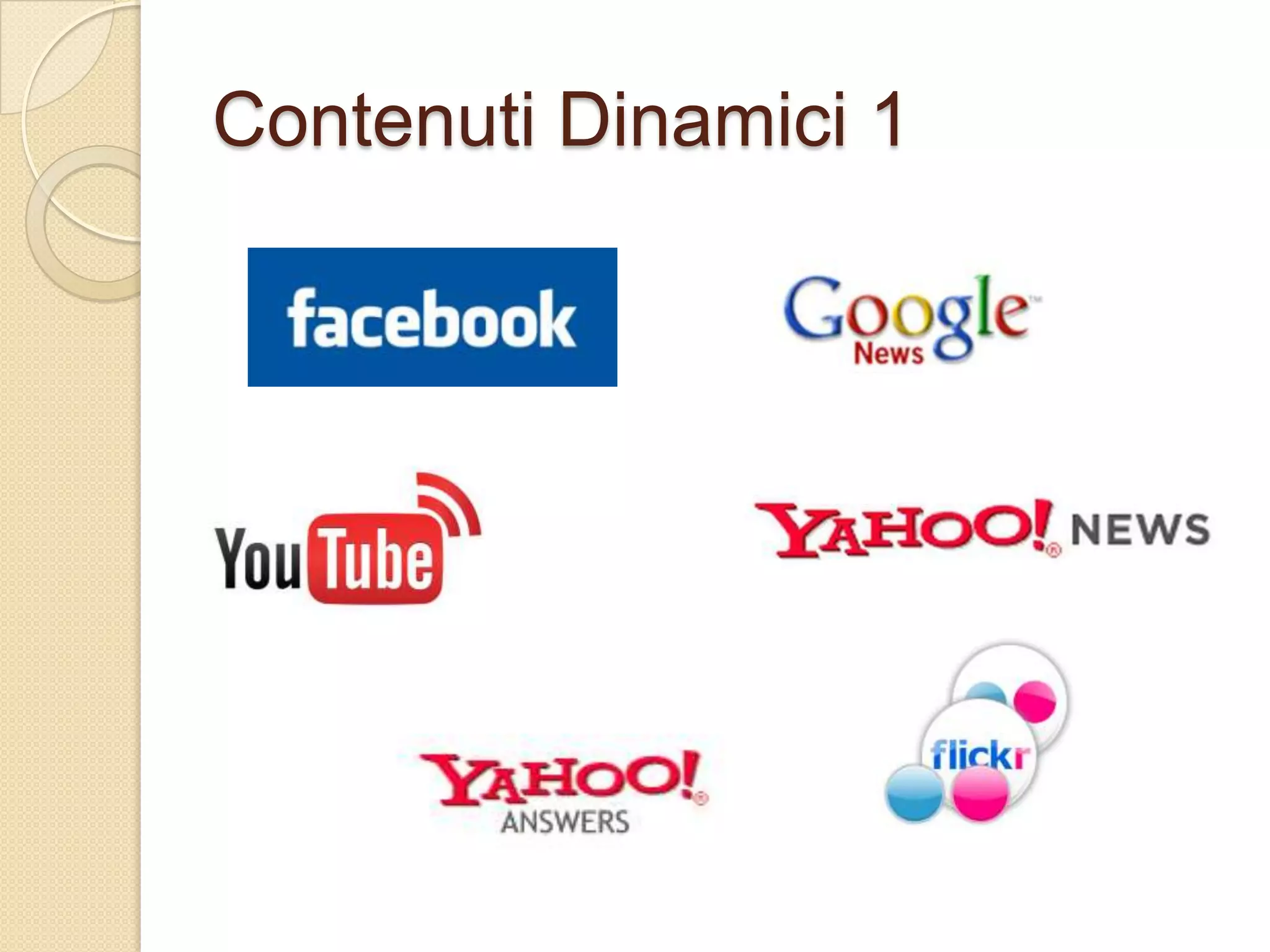 Contenuti Dinamici 1