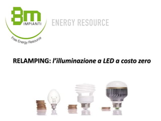 RELAMPING: l’illuminazione a LED a costo zero
 