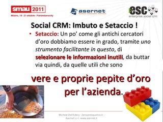 Social Network e CRM - Presentazione smau milano 1
