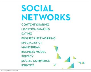 domenica 11 novembre 12
 