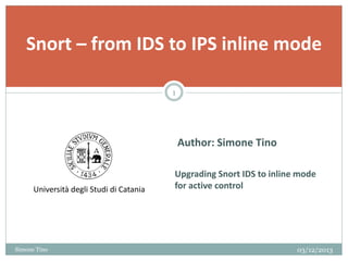 Snort IPS | PPT