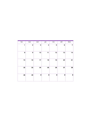 lun mar mer gio ven sab dom 1 2 3 4 5 6 7 8 9 10 11 12 13 14 15 16 17 18 19 20 21 22 23 24 25 26 27 28 29 30           