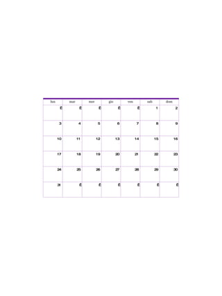 lun mar mer gio ven sab dom           1 2 3 4 5 6 7 8 9 10 11 12 13 14 15 16 17 18 19 20 21 22 23 24 25 26 27 28 29 30 31             