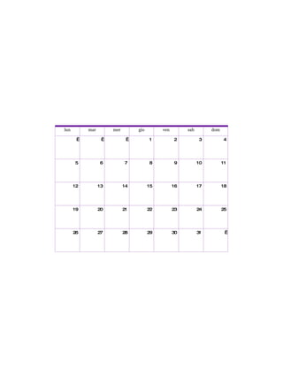 lun mar mer gio ven sab dom       1 2 3 4 5 6 7 8 9 10 11 12 13 14 15 16 17 18 19 20 21 22 23 24 25 26 27 28 29 30 31   