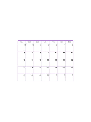 lun mar mer gio ven sab dom     1 2 3 4 5 6 7 8 9 10 11 12 13 14 15 16 17 18 19 20 21 22 23 24 25 26 27 28 29 30       