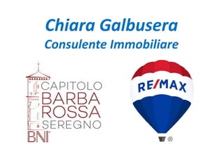 Chiara Galbusera
Consulente Immobiliare
 