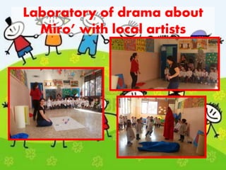 Laboratory of drama about
Miro’ with local artists
 
