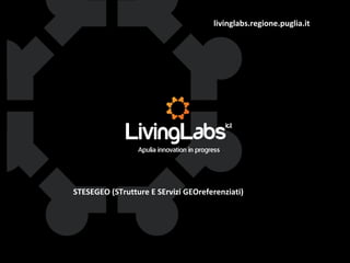 livinglabs.regione.puglia.it
STESEGEO (STrutture E SErvizi GEOreferenziati)
 