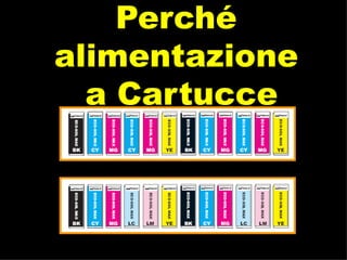 Perché alimentazione  a Cartucce DOPPIA QUADRICROMIA LIGHT CYAN – LIGHT MAGENTA 