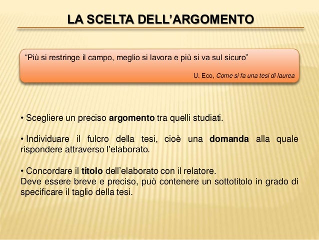 Come Si Fa La Tesi Di Laurea Tesi di laurea triennale: modello di elaborazione