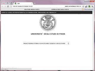 progettazione ottimale di un sito web