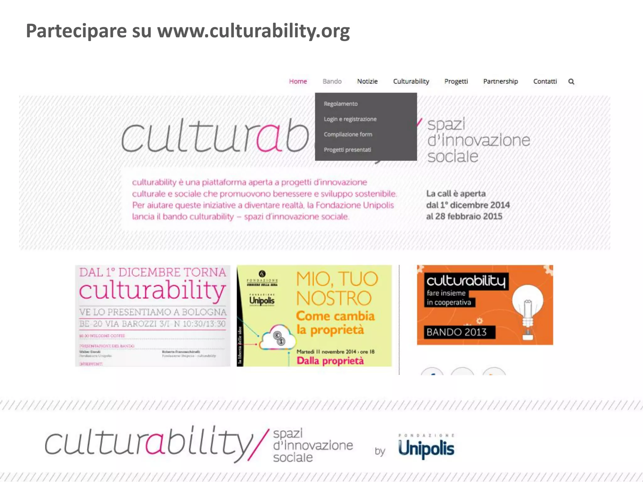 Partecipare su www.culturability.org
 