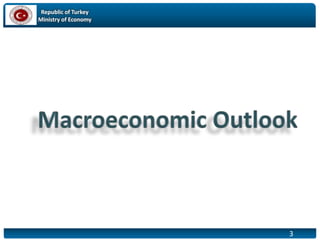 Republic of Turkey
Ministry of Economy
3
21
 