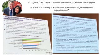 11 Luglio 2019 – Cagliari - Il Ministro Gian Marco Centinaio al Convegno:
👉"Turismo in Sardegna. Potenzialità e possibili sinergie con la filiera
agroalimentare"
 
