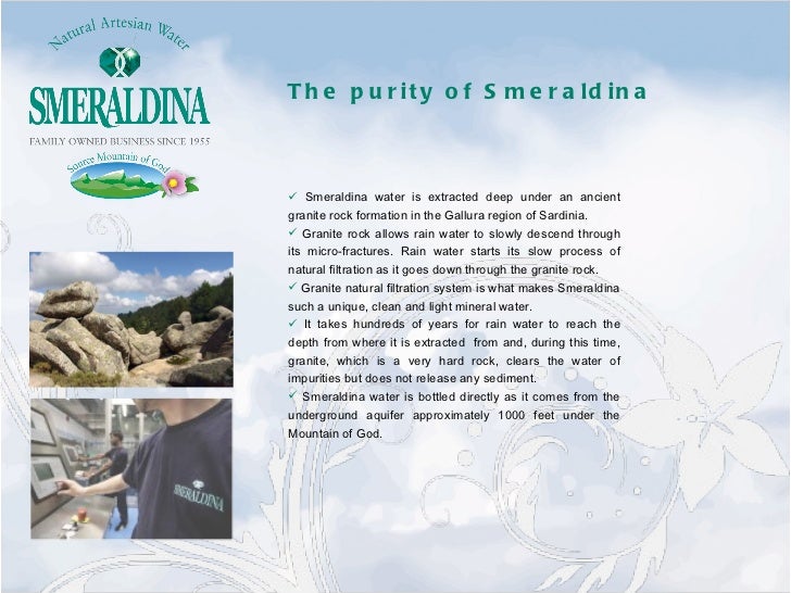 Smeraldina Natural Artesian Water Smeraldina Natural Artesian Water