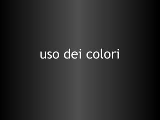 uso dei colori 