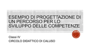 Classi IV
CIRCOLO DIDATTICO DI CALUSO
 