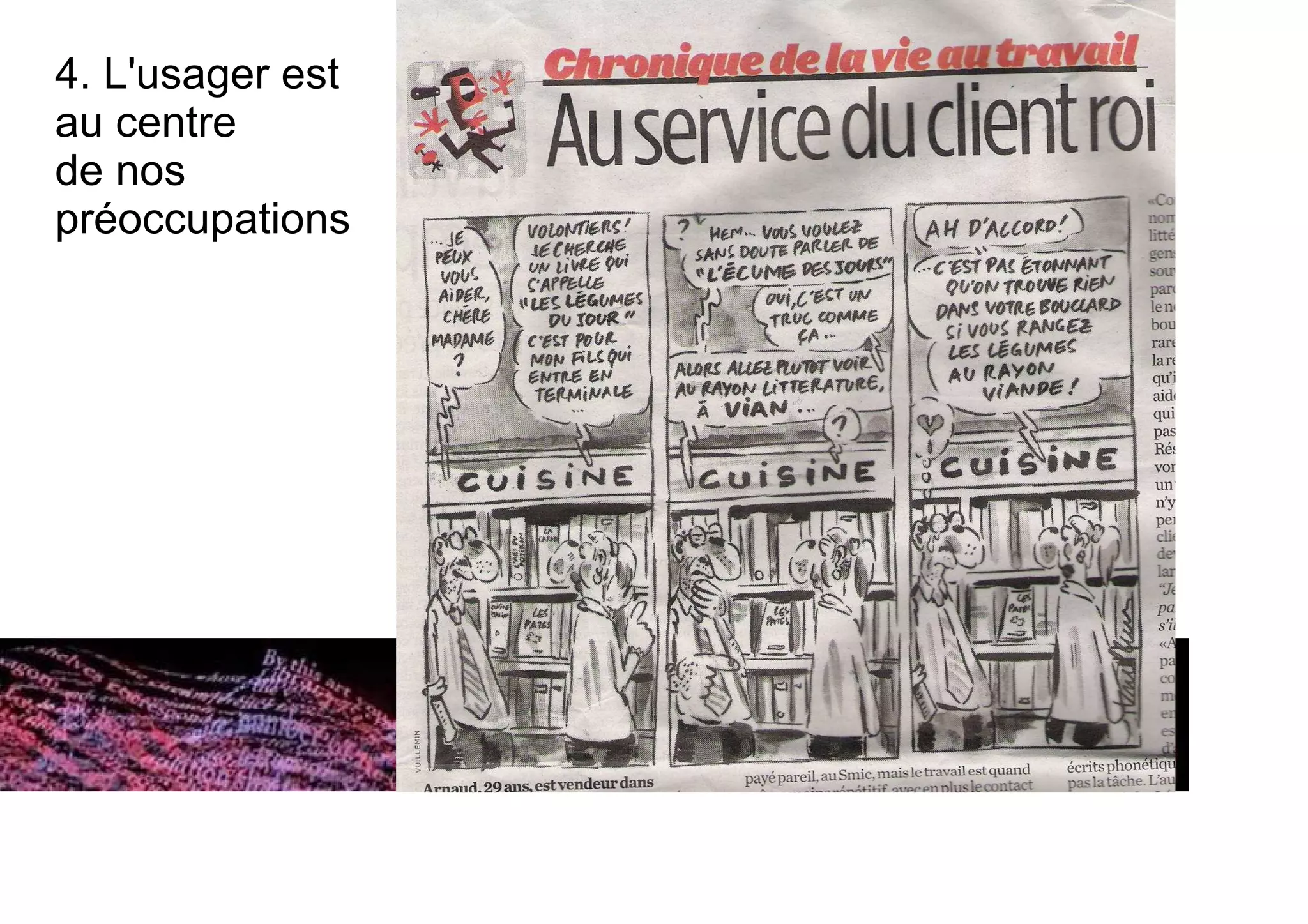 Les bibliotheques : de la societe de l'information a la société de la connaissance