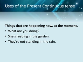 Present continuous | PPTX