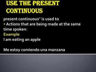 Present continuous | PPTX
