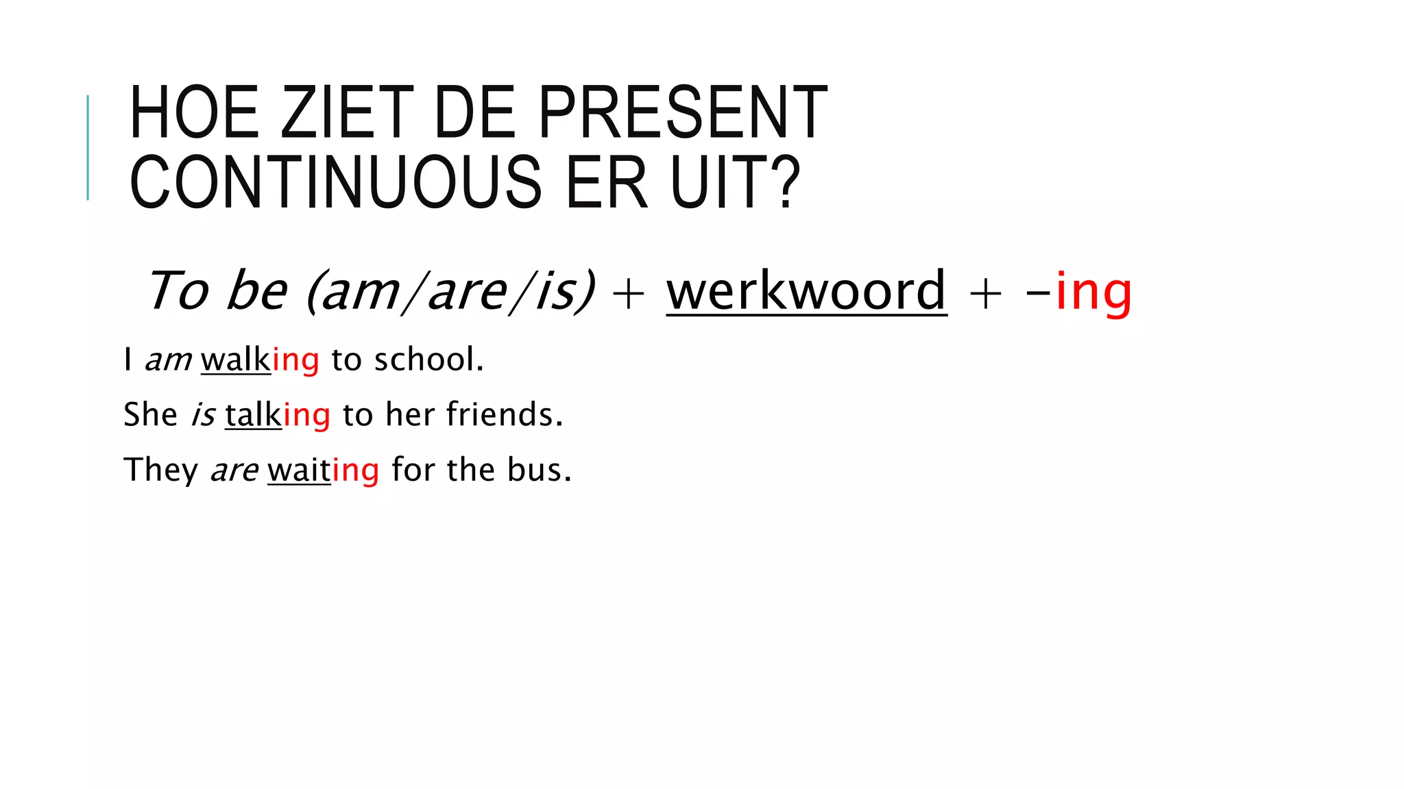 Present continuous | PPTX