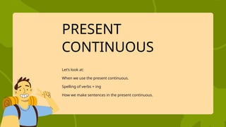 Present Continuous English Education ppt | PPTX
