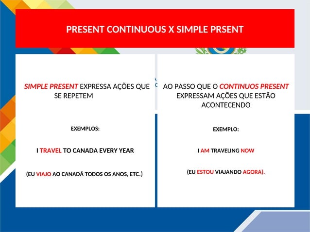 Use of Present Continuous X Simple Present.ppt
