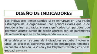Diseño, Formulación y Seguimiento de Indicadores de Gestión para la ...