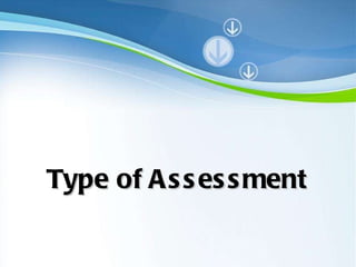 Type of Assessment 