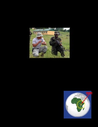Presente magazine April 2010 5
fantryman," said Spc. Jose Alicea, a 1st
Platoon instructor. "It's a great feeling
knowing you're able to help someone
be more proficient at their job. I'm not
only teaching them, I'm also learning
from them as I see their progress."
The course is taught using UPDF
equipment, supplies and weapons used
by the Soldiers to perform their duties.
The instructors received ad-
ditional training on the AK-47
rifle used during the course. Pvt.
Kamba Boaz, UPDF soldier and
1st Platoon assistant instruc-
tor, works with the instructors
and helps keep communication
flowing during the classes.
"It's a very good opportunity for
me because I am learning more
and have the opportunity to
bring my skills to the training,"
said Boaz. "Working with the
men from the 1/65th (IN BN)
from Puerto Rico is the most
wonderful thing. They are good
friends. They are real profes-
sionals. Through our friendship,
we are able to learn more from
them and they are able to learn more
from us."
Before the students start learning coun-
ter terrorism techniques, they will learn
basic soldier skills during the first eight
weeks of training. Some of the skills in-
clude individual movement, map read-
ing, land navigation, first aid, search
techniques, improvised explosive de-
vices recognition, HIV prevention and
human rights. Once these skills are
mastered, the students will progress to
squad operations and learn to work as
a team.
Each squad is made up of nine soldiers.
During this section of the training they
will learn to move as a team to maneu-
ver through danger areas and identify
details as a group. Supervised by the
instructors, the students practice these
skills in training scenarios called train-
ing lanes.
Using the standard operating proce-
dures the students are evaluated to en-
sure they understand the basic skills
before moving to the second phase of
the course Military Operation Urban-
ized Terrain training.
"We train to standards not to time," said
Crespo. "We will take as much time as
needed until each student performs to
standard. We move as fast as the slow-
est soldier and the training platoons
move forward at the same time."
The course is divided up into four pla-
toons of 40 students each having four
to five instructors and an assistant in-
structor. The training is progressing at
a steady pace as the UPDF students are
fast learners and some have already
faced combat in the Congo, said Cre-
spo. Despite the language barriers and
slow supply lines the students are moti-
vated to learn.
"Both students and instructors face the
challenge of English as a second lan-
guage," said Crespo. "We all under-
stand English, but we add different ac-
cents to the language. After about three
weeks, we were able to understand each
others’ accents and now we are sharing
languages. Many of the students are
learning our language, Spanish."
The instructors anticipate the MOUT
training to start sometime in late Oc-
tober. The UPDF leaders have asked
the CJTF-HOA to provide the students
with realistic training. The 1/65th in-
structors have created a MOUT site to
resemble an urban environ-
ment similar to a Ugandan vil-
lage.
"Terrorist don't fight in the
open with soldiers," said Cre-
spo. "They attack cities, hospi-
tals, churches, schools, urban
areas with innocent people.
That's where terrorists attack.
We will build a MOUT site
resembling a city in Uganda
and train the UPDF students to
detect and respond to terrorist
attacks."
These instructors from the
1/65th are the tip of the spear
for their unit. The course is ex-
pected to finish later this year
and will end with a graduation ceremo-
ny attended by UPDF and CJTF-HOA
military leaders.
“Successful completion of this course
will open doors for similar training op-
portunities for the 1/65th IN BN with
CJTF-HOA's African partners through-
out the Horn of Africa,” said Crespo.
Spc. Michael Delgado, 1/65th Infantry Battalion, 2nd Platoon instructor
helps an Ugandan People's Defense Force student with basic soldier
skills during a scenario at the Combined Joint Task Force-Horn of Af-
rica Counter Terrorism Course Sept. 23, 2009. Delgado is a member of
the Puerto Rico National Guard. (Photo by Master Sgt. Ruby Zarzyczny,
Combined Joint Task Force - Horn of Africa)
UGANDA
 