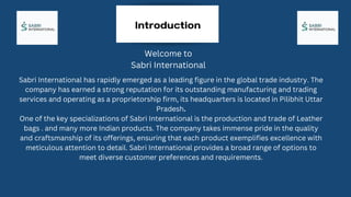 Presented by Sabri international .......