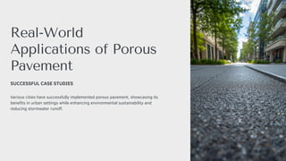 Innovative Porous Pavement Solutions for Sustainable Urban Stormwater ...