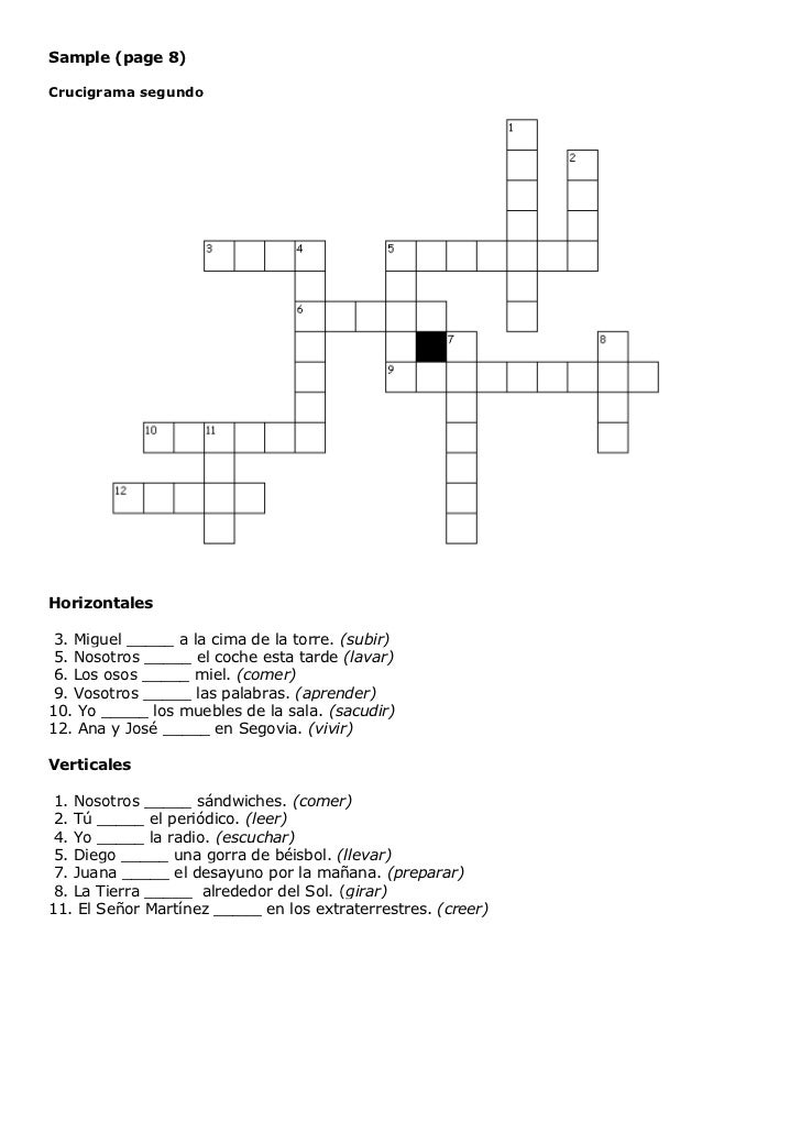 verbos-regulares-presente-worksheet