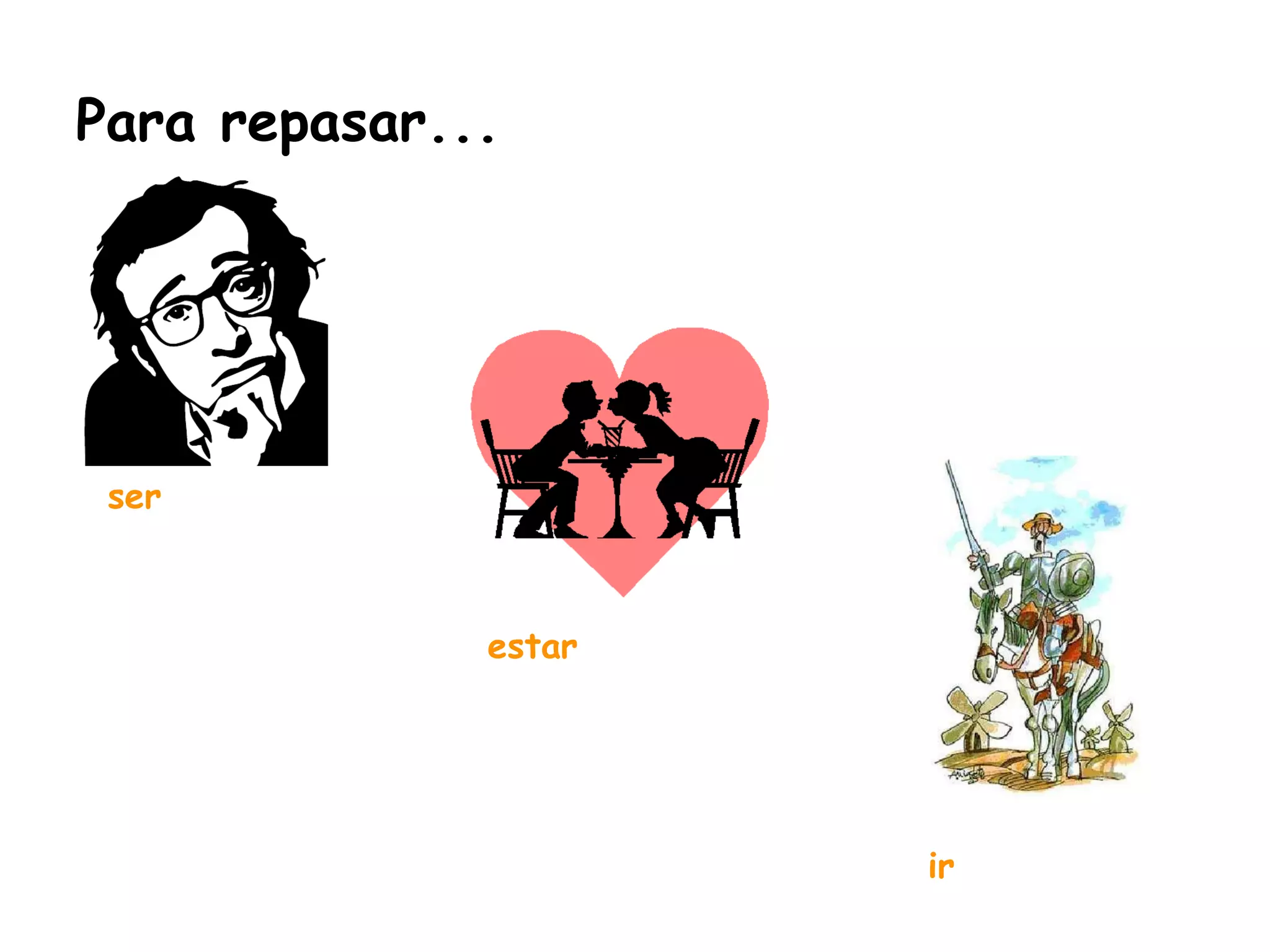 Presente de indicativo (verbos irregulares) 1 (ser, estar, ir) | PPT