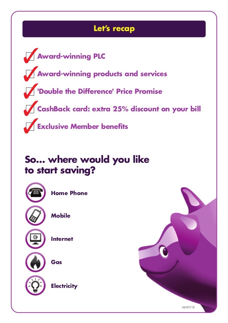 Utility Warehouse Presentation