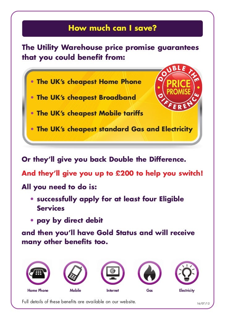Utility Warehouse Presentation