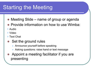 Content Frame PresenterConsoleMedia BarParticipant Area Text Chat Area 