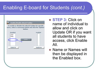 Breakout Rooms:Showing PowerPoint (cont.)Step 3: This box will pop up -  which will allow you to Push Slide to which room you want.  Select All Breakout Rooms or a specific breakout room. Step 4:  Click on Push Slide.  This will move the slide to the selected room 