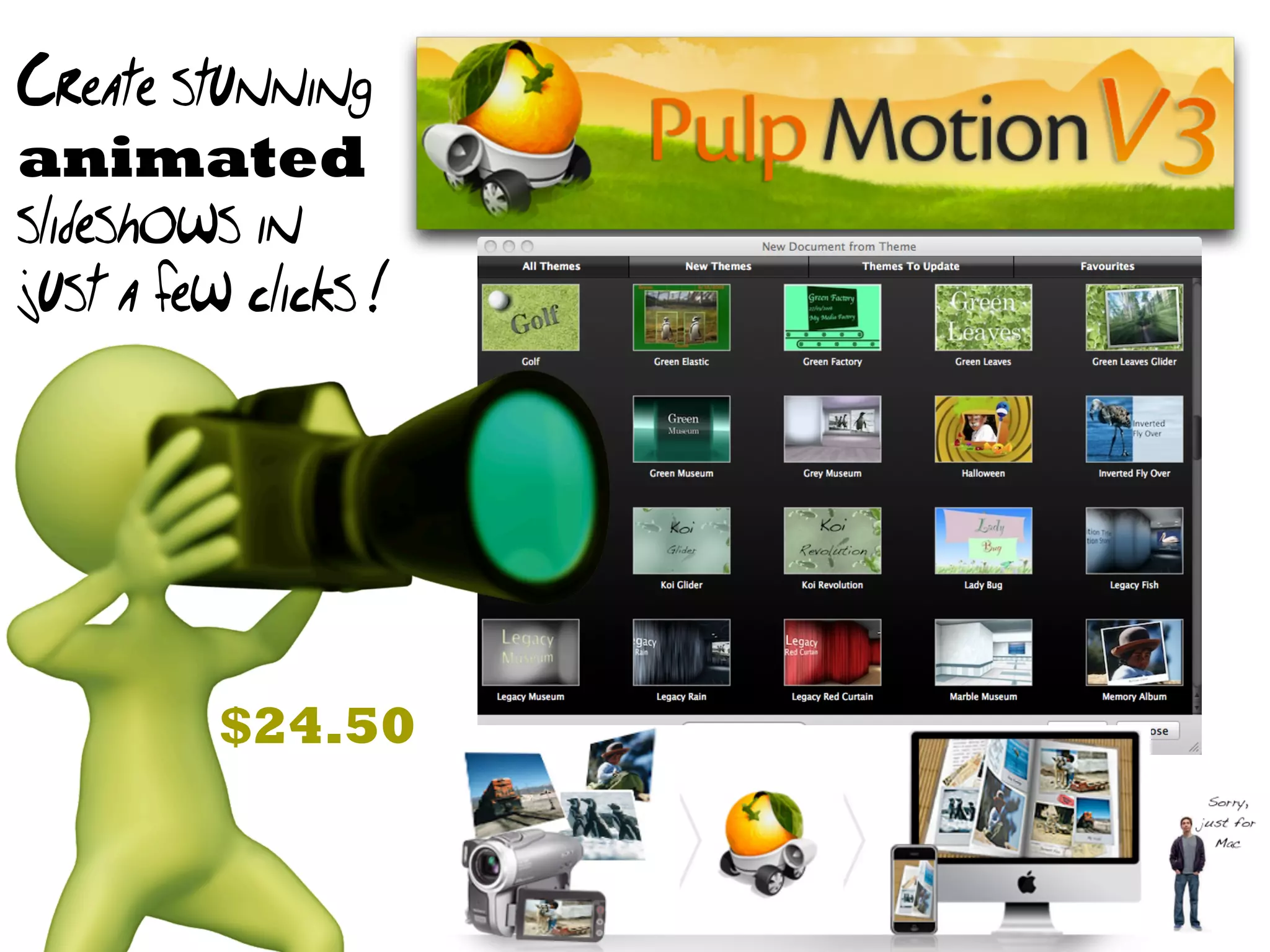 Create stunning
animated
slideshows in
just a few clicks !




          $24.50
 