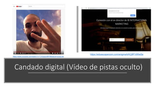 Candado digital (Vídeo de pistas oculto)
https://eduescaperoom.com/enigma/kACj9P1dWwSe
https://www.youtube.com/watch?v=1JOiqqooIMY&feature=youtu.be
 