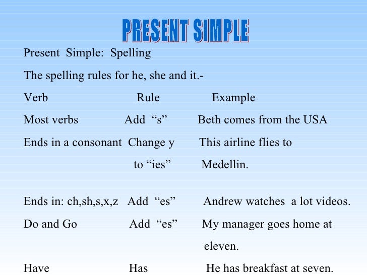 Simple Present Tense What is the Simple Present Tense