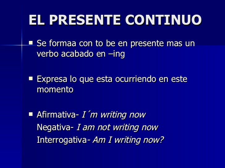 Lista De Verbos En Presente Simple Y Continuo En Ingles Mayor a Lista