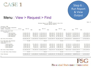 Step 6 :
                               Run Report
                                 & View
                                 Output
Menu : View > Request > Find
 