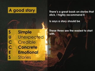 Story Click Good First Presenting: structure story and support | PPTX