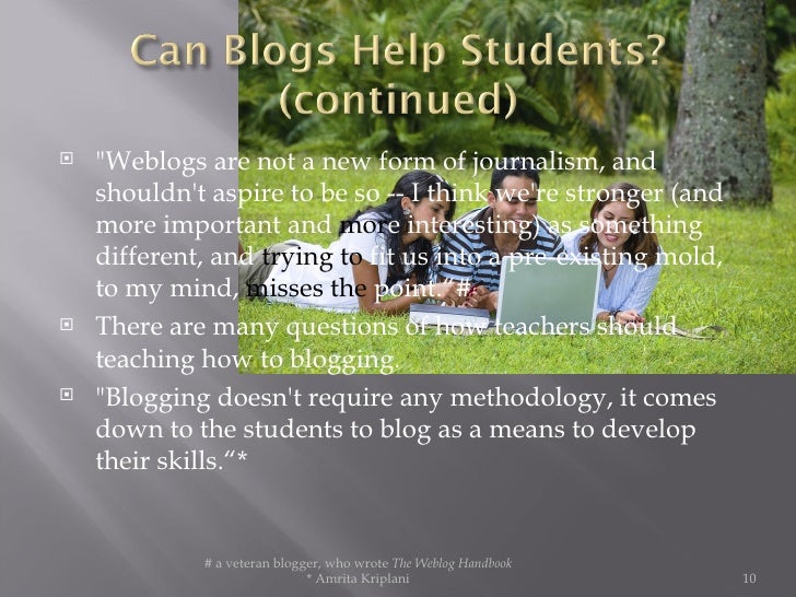 Blogging and Students