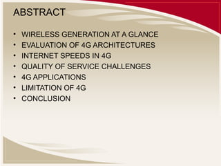 Presenting 4 g technology | PPT | Computer Networking | Computing