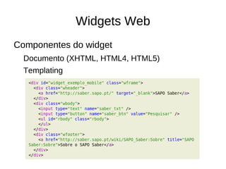 Widgets Web … O que é um Widget Web 