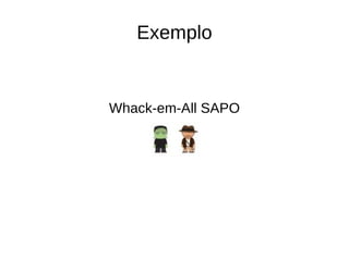 Widgets Web W3C Widgets 1.0 -  http://www.w3.org/TR/widgets/   Utilizado como base para o modelo de widget de várias plataformas: Opera Widgets, Nokia WRT Widgets, Samsung Widgets, Windows Mobile Widget Define: Packaging 